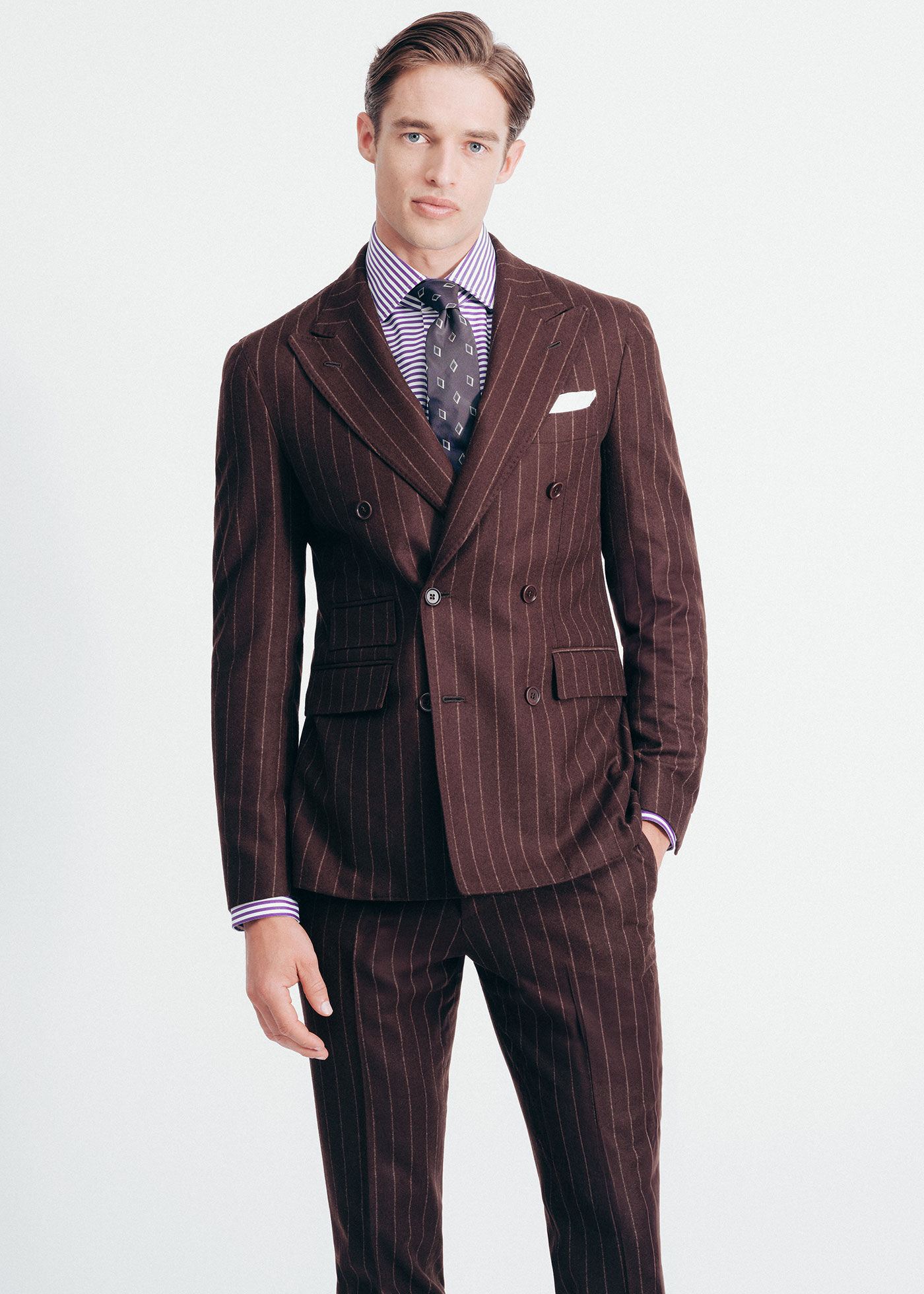 Chalk Stripe Flannel Suit
