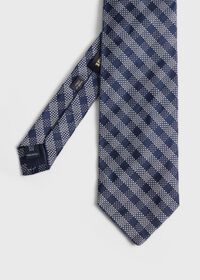 Paul Stuart Silk Jacquard Check Tie, thumbnail 1