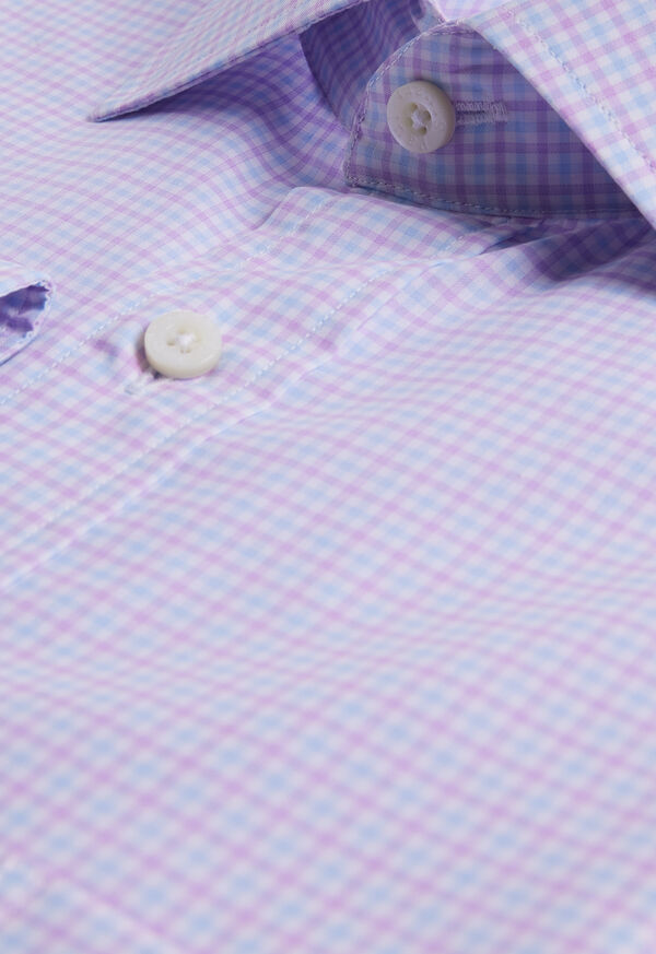 Paul Stuart Small Check Cotton Dress Shirt, image 2