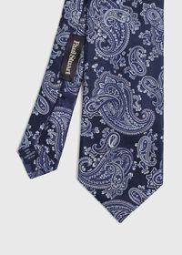 Paul Stuart Satin Paisley Tie, thumbnail 1