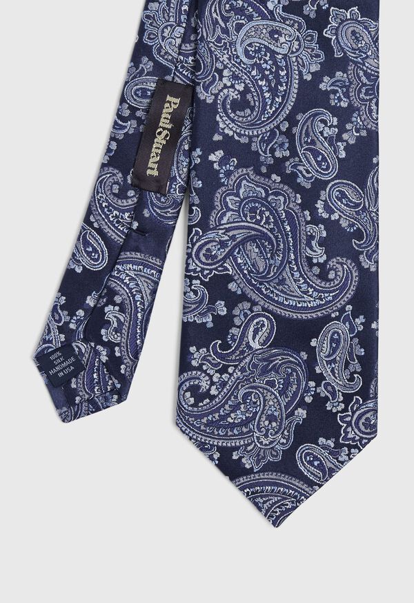 Paul Stuart Satin Paisley Tie, image 1