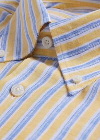 Paul Stuart Linen Shadow Stripe Sport Shirt, thumbnail 2