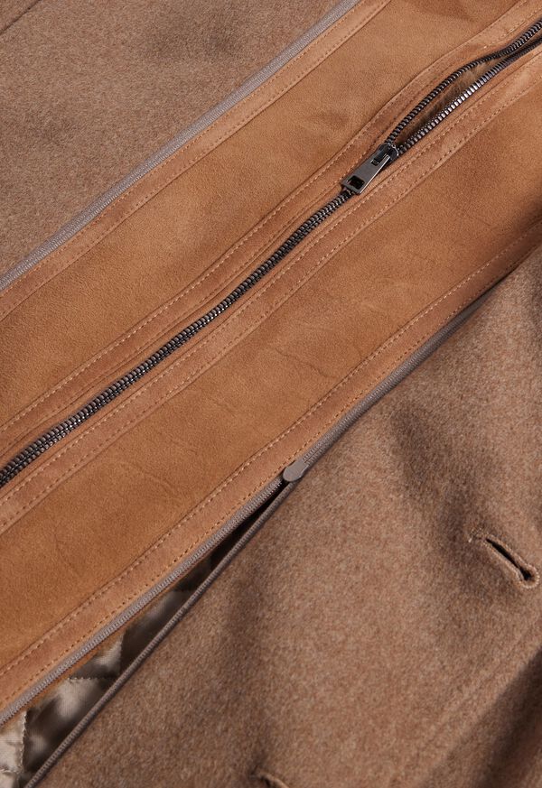 Paul Stuart Wool Coat with Shearling Gilet, image 4