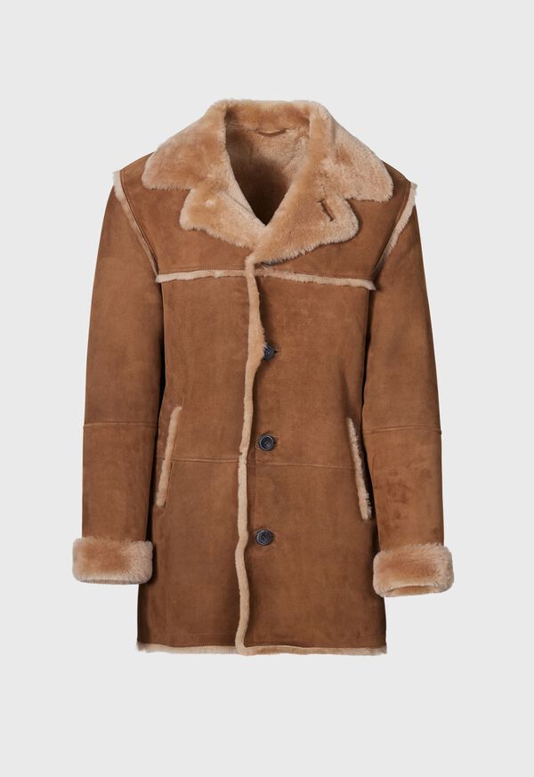 Paul Stuart Suede & Shearling Rancher Coat, image 1