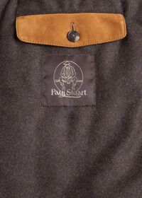 Paul Stuart Suede Vest with Beaver Fur Collar, thumbnail 4