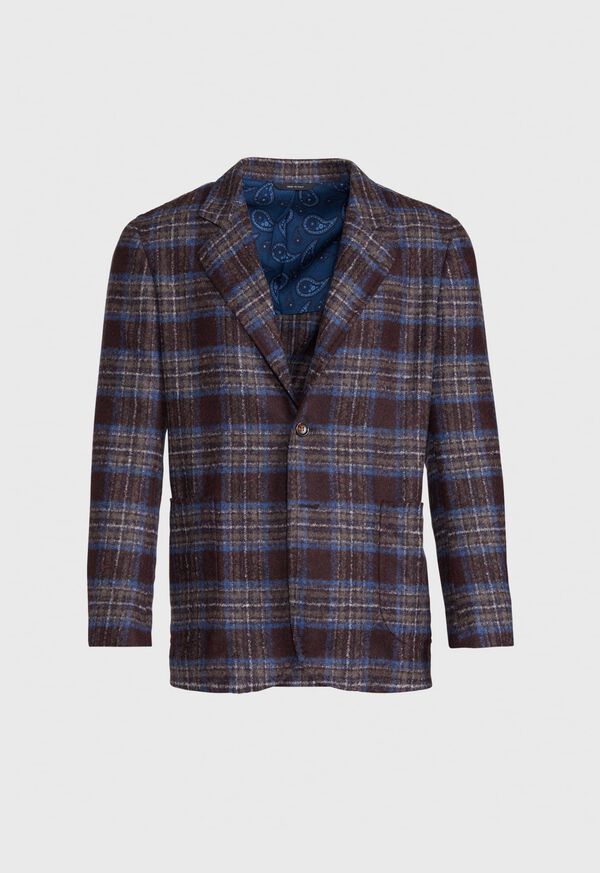 Paul Stuart Burgundy Plaid Blazer, image 1