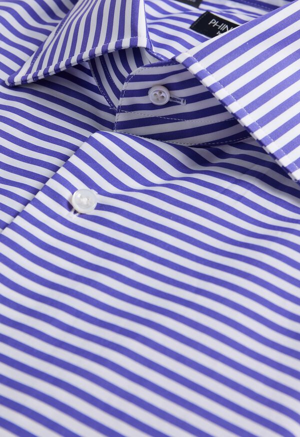 Paul Stuart Horizontal Stripe Cotton Dress Shirt, image 2