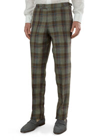 Paul Stuart Plaid Linen Trouser, thumbnail 1