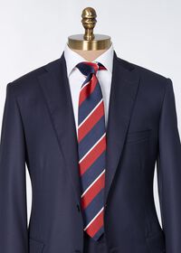 Paul Stuart Woven Silk Regimental Stripe Tie, thumbnail 2