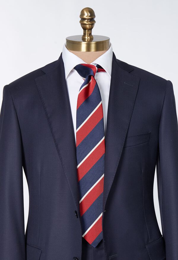 Paul Stuart Woven Silk Regimental Stripe Tie, image 2