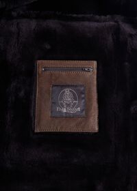 Paul Stuart Cocoa Suede Shearling Coat, thumbnail 3