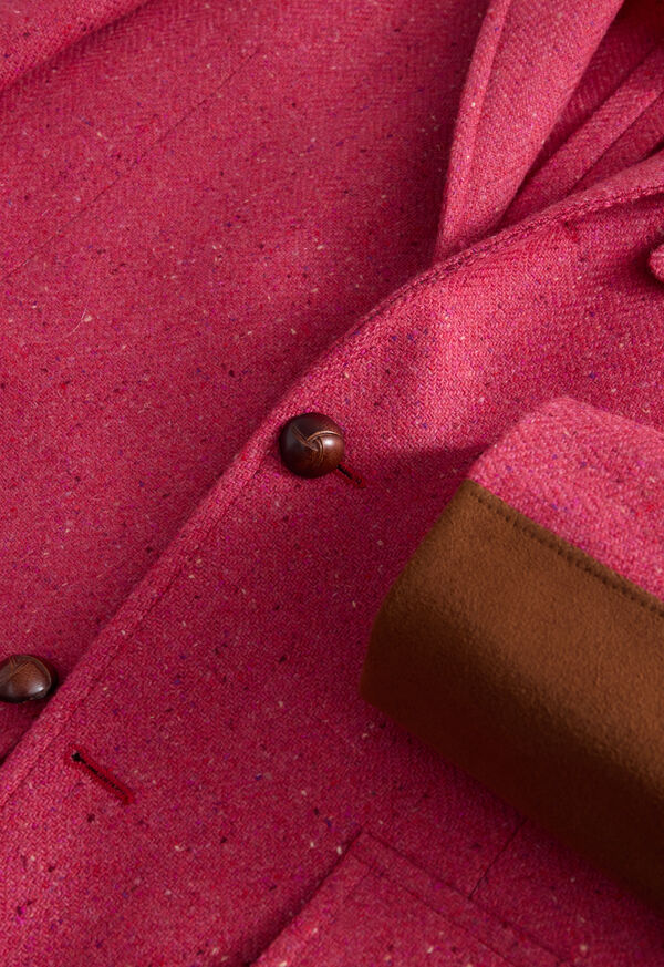 Paul Stuart Tweed Jacket with Suede Finishing, image 4