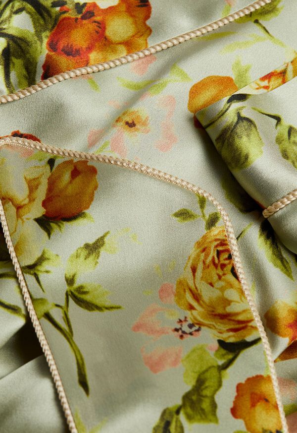 Paul Stuart Rose Silk Robe, image 2