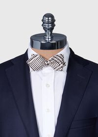 Paul Stuart Printed Silk Glen Plaid Bow Tie, thumbnail 2