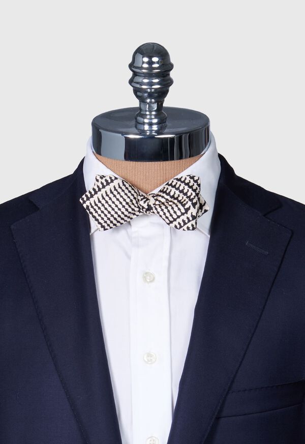 Paul Stuart Printed Silk Glen Plaid Bow Tie, image 2