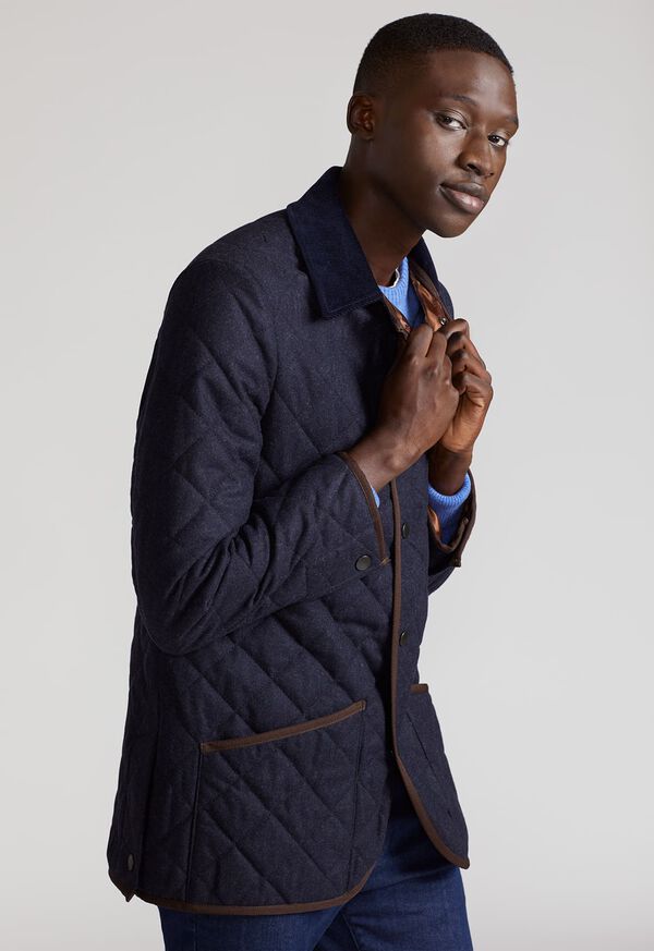 Paul Stuart Quilted Loden Barn Jacket, image 4