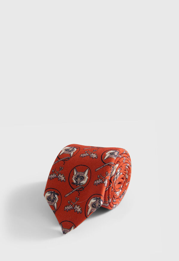 Paul Stuart Fox Print Tie, image 1