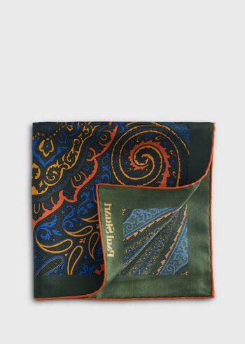 Paul Stuart Geometric Print Pocket Square