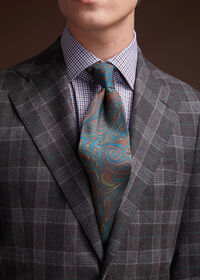 Paul Stuart Grey Plaid Wool Suit, thumbnail 9