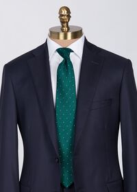 Paul Stuart Printed Silk & Linen Dot Tie, thumbnail 2