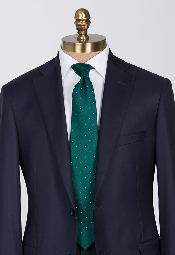 Paul Stuart Printed Silk & Linen Dot Tie, image 2