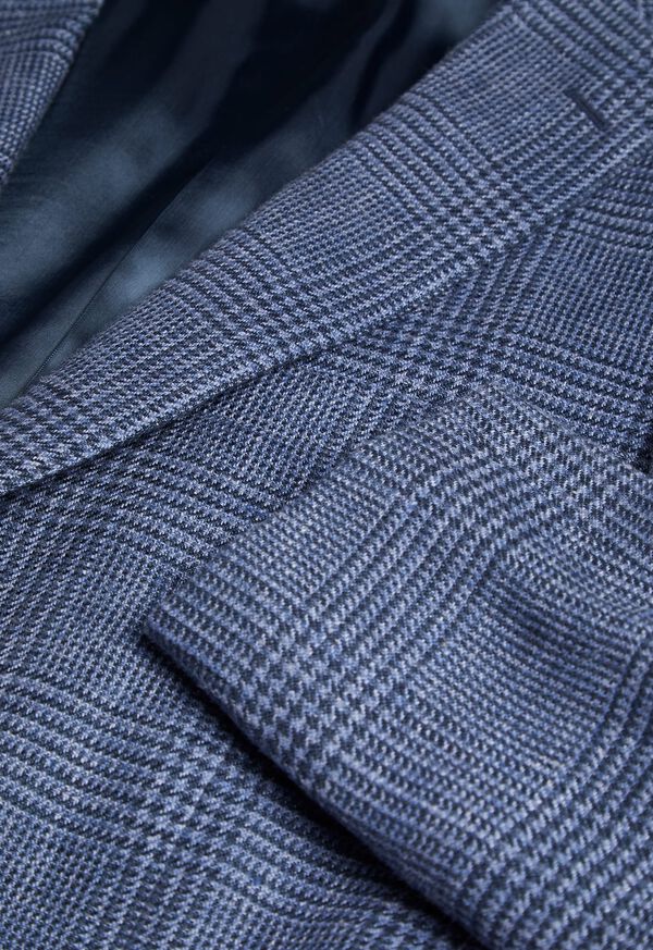 Paul Stuart Plaid Blue Sport Jacket, image 3