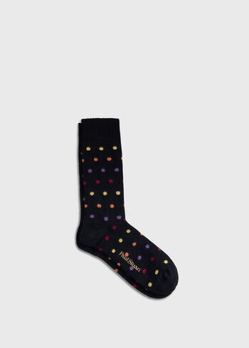 Paul Stuart Chunky Colorful Dot Sock