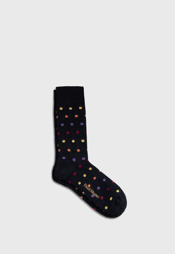 Paul Stuart Chunky Colorful Dot Sock, image 1