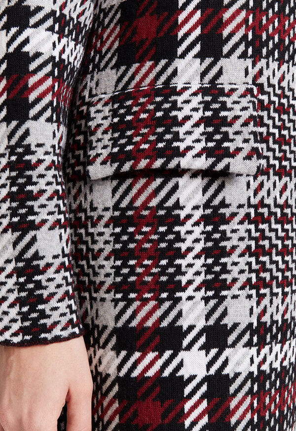 Paul Stuart Plaid Wool Coatigan, image 4