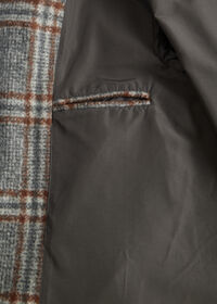 Paul Stuart Hooded Plaid Coat, thumbnail 4