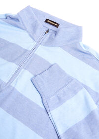 Paul Stuart Pique Rugby Stripe Performance Pullover, thumbnail 2