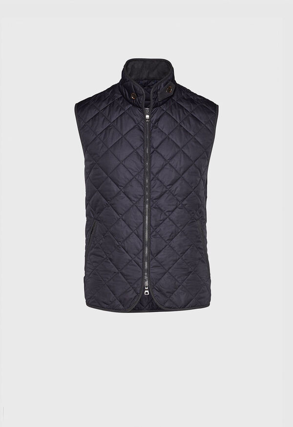 Paul Stuart Nylon Quilted Vest with Piping, image 3