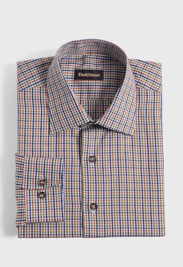 Paul Stuart Cotton Check Sport Shirt, image 1
