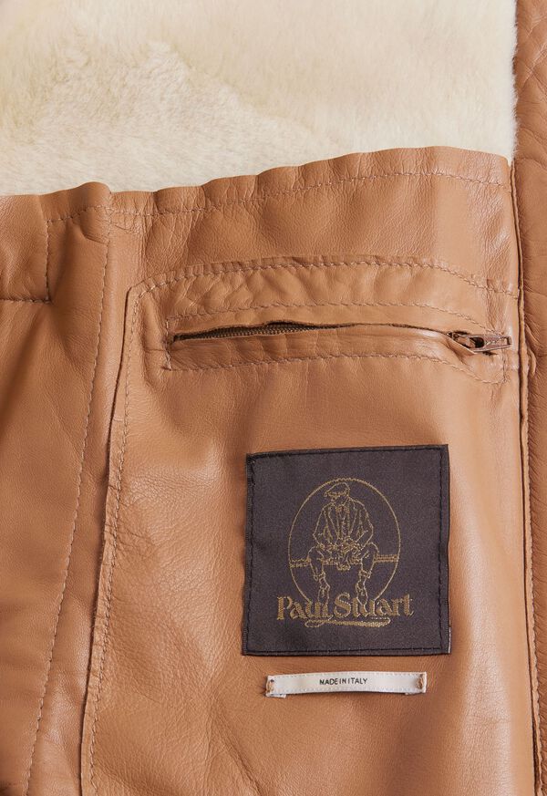 Paul Stuart Shearling Aviator Jacket, image 5