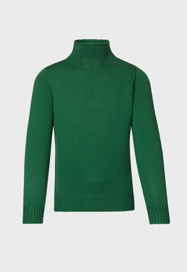 Paul Stuart Solid Color Mock Neck Sweater, image 1