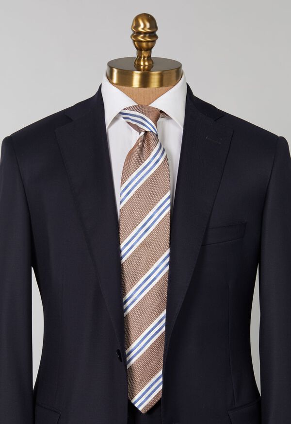 Paul Stuart Wide Textured Stripe Tie, image 2