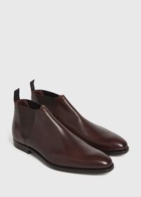 Paul Stuart Leather Half Chelsea Boot, thumbnail 3