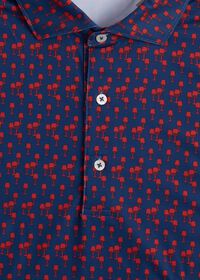 Paul Stuart Wine Glass Motif Performance Polo, thumbnail 2