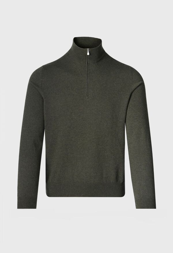 Cashmere Quarter Zip Pullover