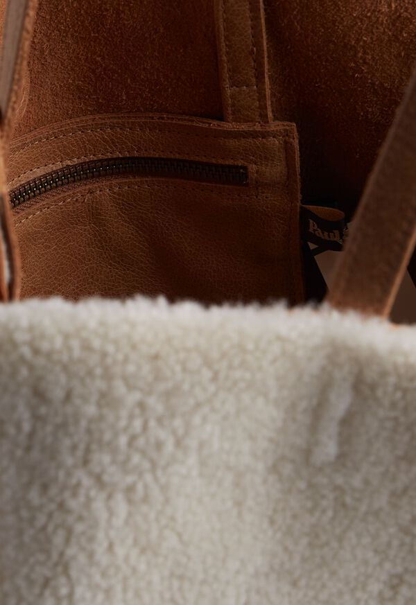 Paul Stuart Sheepskin Tote Bag, image 4