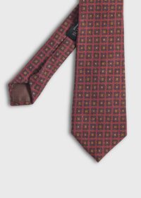 Paul Stuart Foulard Printed Wool Tie, thumbnail 1