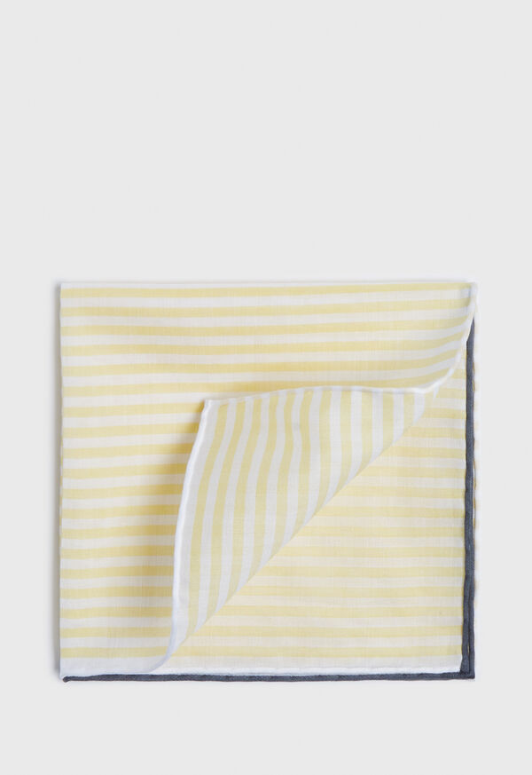 Paul Stuart Wide Bengal Stripe Pocket Square, image 1