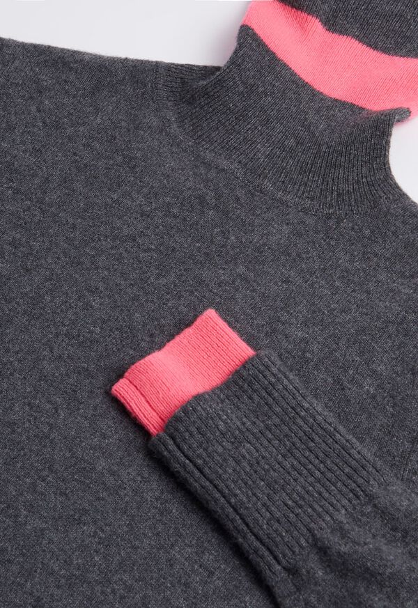 Paul Stuart Turtleneck with Contrast Tipping, image 2