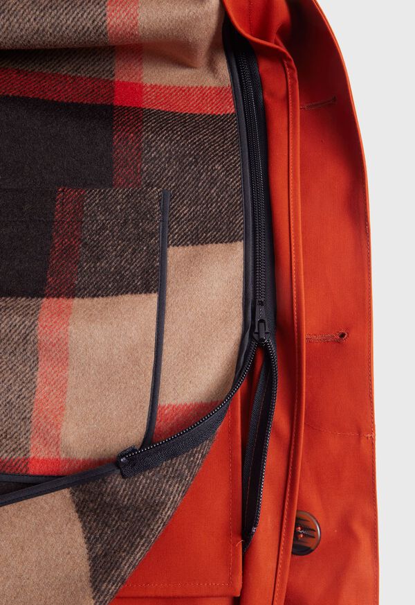 Paul Stuart Terracotta Bonded Raincoat, image 4