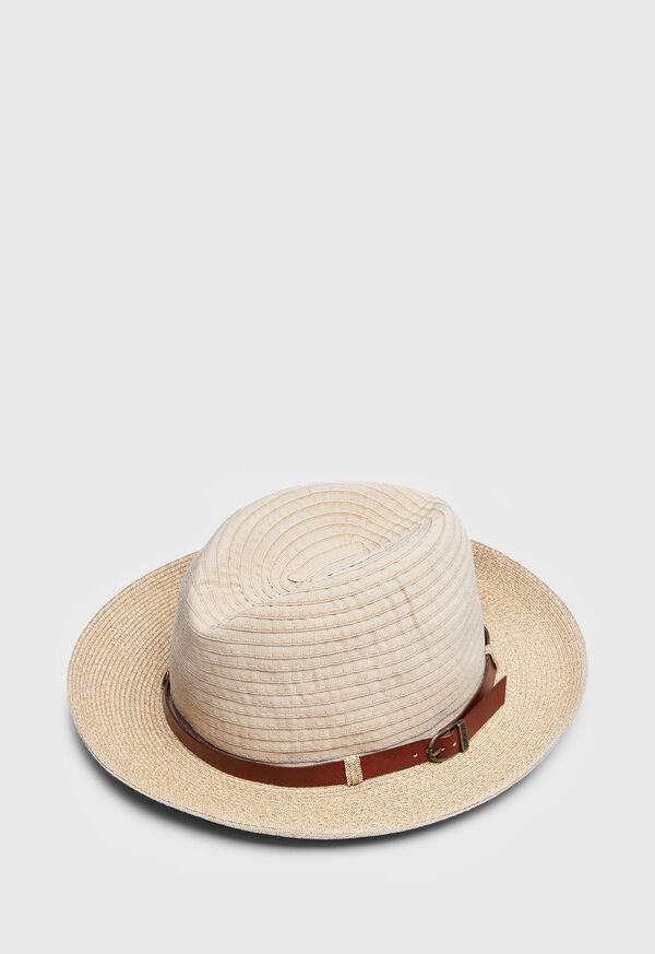 Paul Stuart Grosgrain Hat with Leather Band, image 1