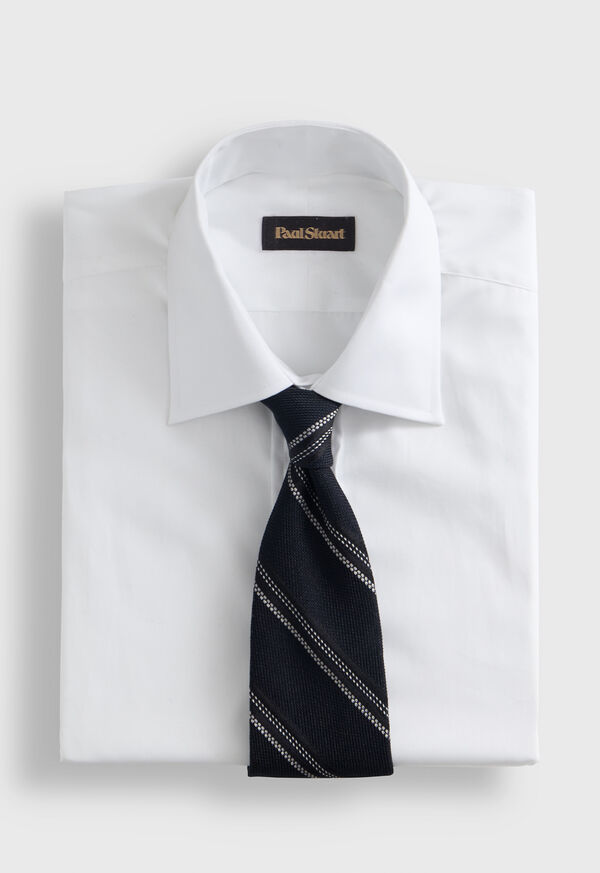 Paul Stuart Silk Grenadine Stripe Tie, image 2