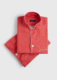 Paul Stuart Linen Stand Collar Pajama, thumbnail 1