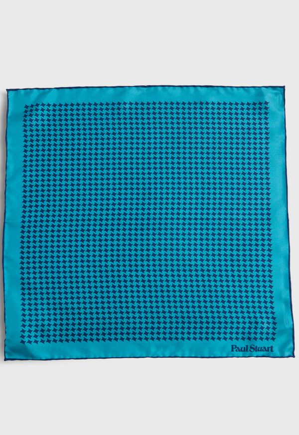 Paul Stuart Printed Silk Houndstooth Pocket square, image 2