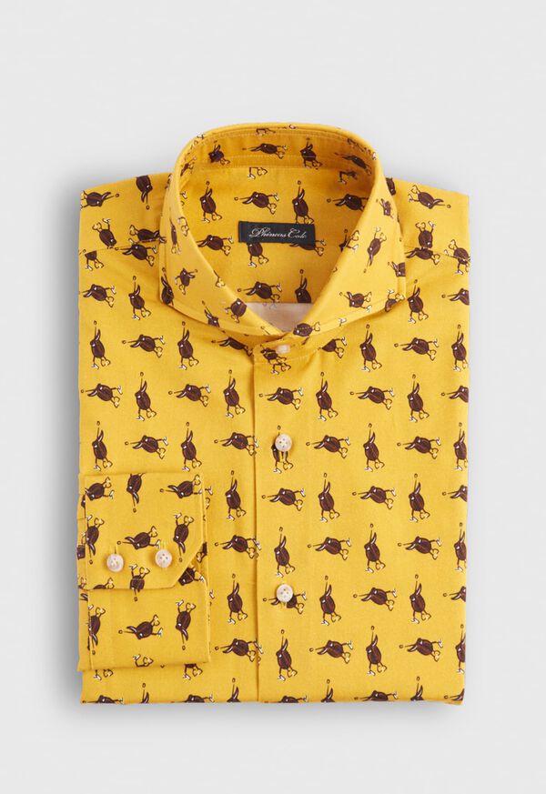 Paul Stuart Printed Saddle Brushed Cotton Shirt, image 1