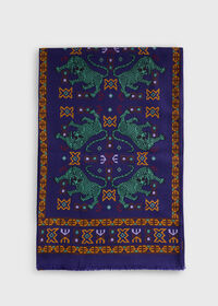 Paul Stuart Wool & Silk Exotic Print Scarf, thumbnail 2